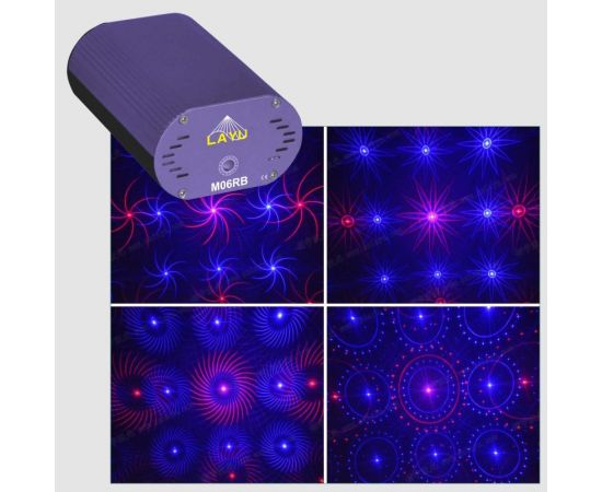 LAYU M06RB Лазер двухцветный, красный 100мВт, синий 100мВт