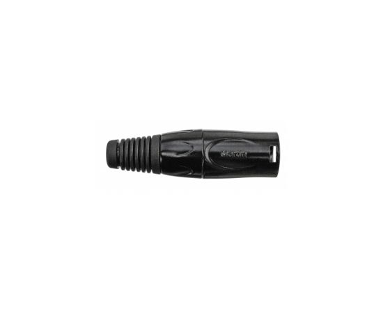 SCHULZ S 201 3-пиновый кабельный XLR-штекер, чернёный металл