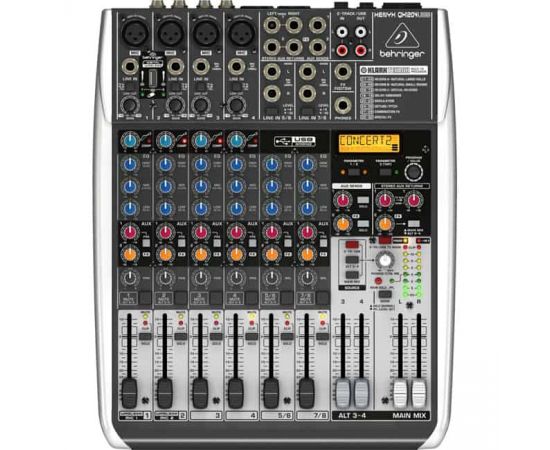 BEHRINGER XENYX QX1204USB-EU Пульт микшерный малошумящий премиум-класса