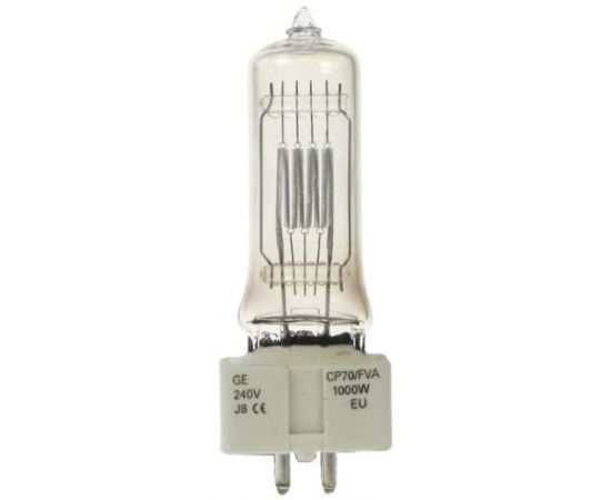GE CP 70 FVA 230/1000 Галогенная лампа, 230V/1000W, цоколь Gx 9.5, световой поток 26000 лм.