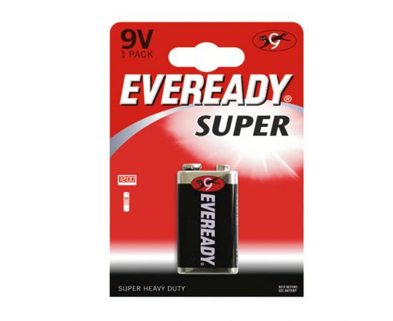 ENERGIZER Батарейка EVR Super Heavy Duty 9V/6F22 FSB1, 1шт