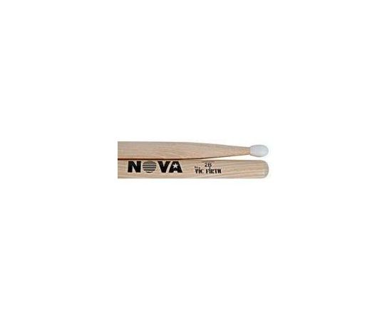 VIC FIRTH N2BN Палочки барабанные "Nova" Наконечник: нейлон Тип: 2B Длина: 16 1/4' Диаметр: 0.630' Материал: орех