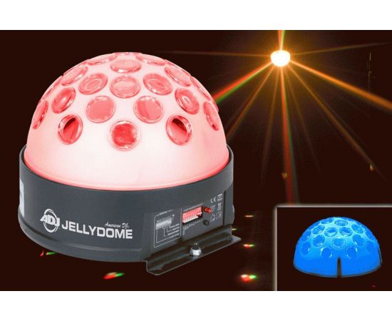 AMERICAN DJ Jelly Dome Светодиодный прибор, прозрачная полусфера, 1х10 Вт RGBW светодиод