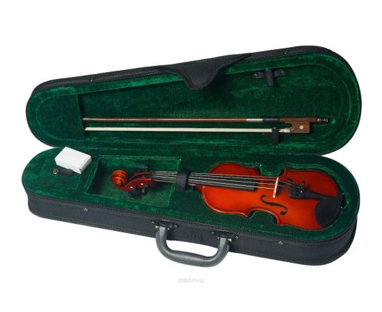 CREMONA GV-10 4/4 скрипка с футляром, смычком и канифолью.Верхняя дека: ель,Нижняя дека, обечайка, г