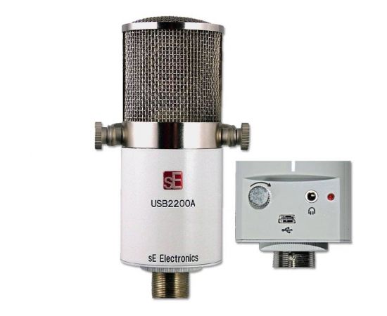 SE ELECTRONICS USB 2200A - USB-XLR студийный и бродкастовый микрофон, 48-вольт конденсаторный капсюл