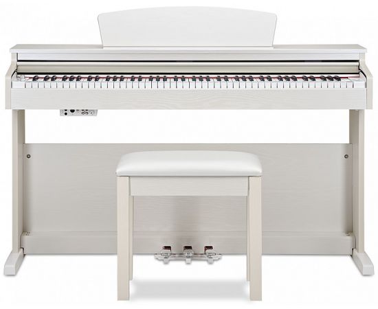 BECKER BDP-82W цифровое пианино, цвет белый, клавиатура 88 клавиш с молоточками, банкетка+наушники в комплекте