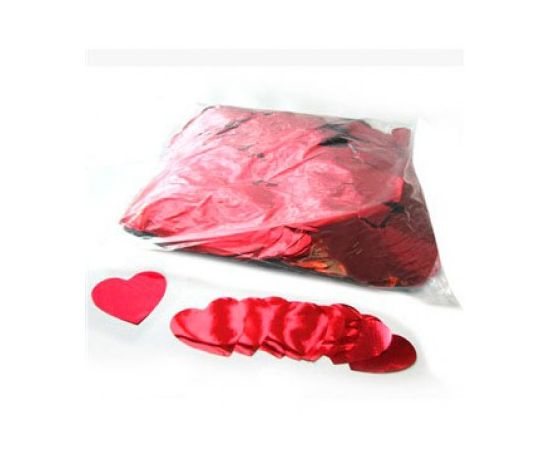 GLOBAL EFFECTS Металлизированное конфетти Сердца 4,1см Красный