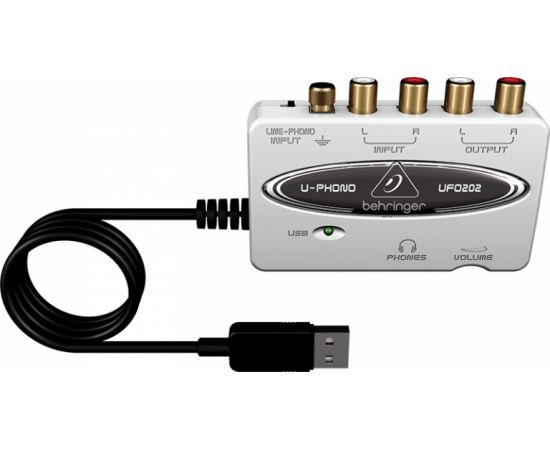 BEHRINGER UFO202 USB интерфейс внешний для записи и воспроизведения звука на компьютере (PC/ MAC)