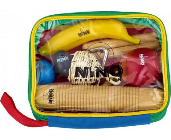 MEINL NINOSET4 Комплект перкуссии для детей - сумочка, 9 предметов