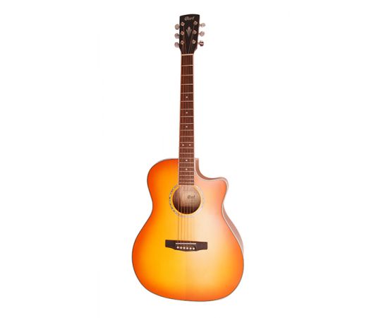CORT GA-MEDX-LVBS Grand Regal Series Электро-акустическая гитара, с вырезом, санберст