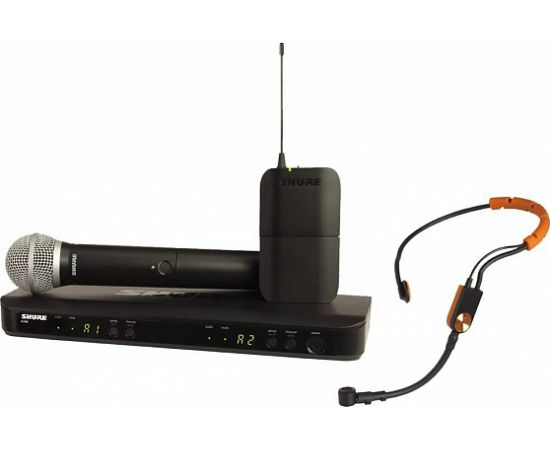 SHURE BLX1288E/SM31 M17 двухканальная радиосистема с ручным и головным микрофонами: SM58 и SM31FH