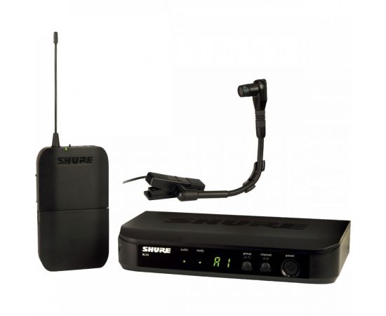 SHURE BLX14E/B98 M17 радиосистема с инструментальным микрофоном WB98H/C на гусиной шее, 662-686 МГц,