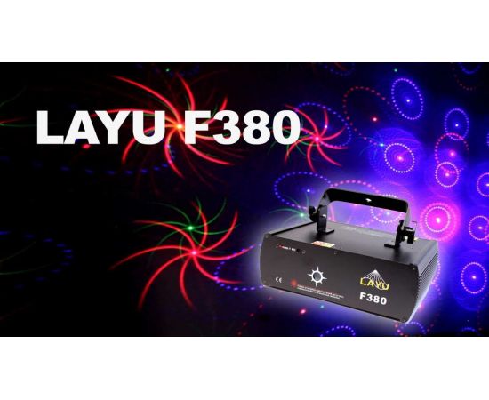 LAYU F380 Полноцветный RGB лазер