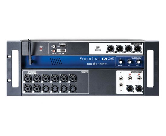 SOUNDCRAFT Ui-16 рэковый микшер, 8 comboXLR входы mic/line, 4 XLR входы mic