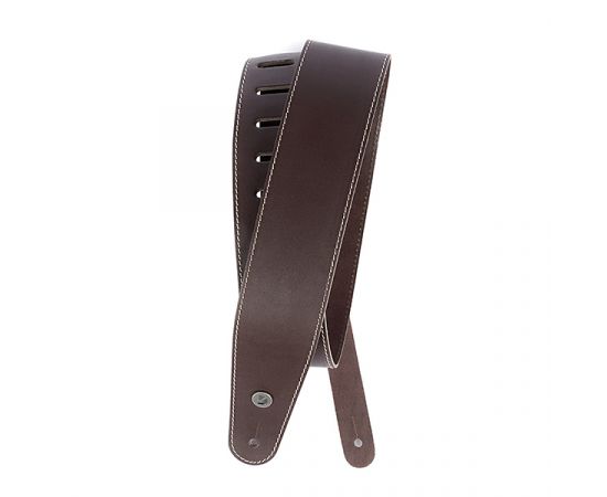 PLANET WAVES 25LS01-DX Classic Leather Ремень для гитары, кожаный, коричневый, контрастная строчка