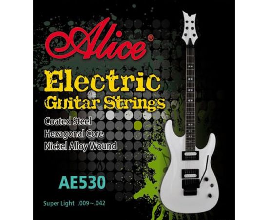 ALICE AE530SL 531 Комплект струн для электрогитары, никель, 9-42