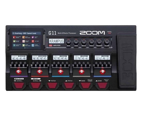 ZOOM G11 процессор многофункциональный мультиэффектов для гитаристов.