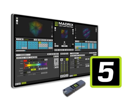 MADRIX MADRIX 5 KEY ENTRY программное обеспечение + USB KEY, 8 х DMX512, 128х128 DVI