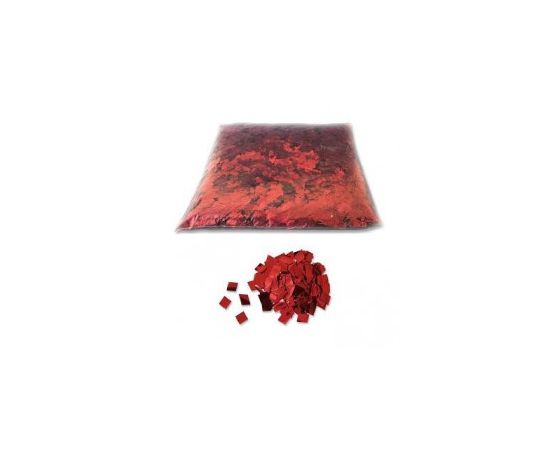 GLOBAL EFFECTS Металлизированное конфетти 6х6мм красное