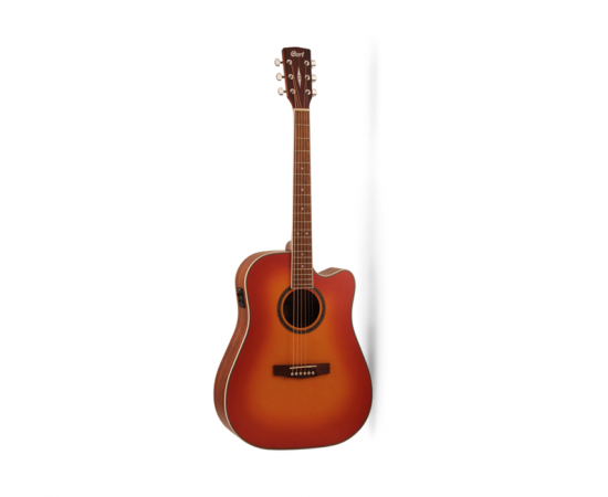 CORT AD890CF-LVBS Standard Series Электро-акустическая гитара, с вырезом, санберст