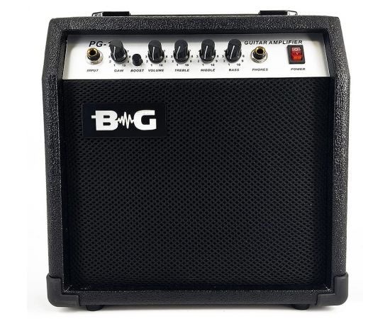 BG PG15 Усилитель гитарный комбо, 15 Вт, 6,5", Input, Gain, Boost switch, Volume, Treble, Middle, B
