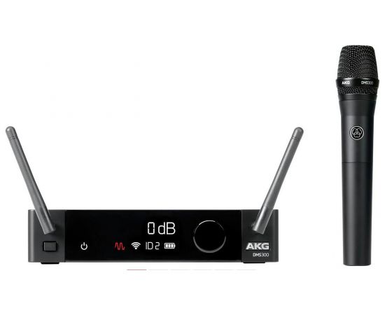 AKG DMS 300 Vocal Set цифровая радиосистема с ручным передатчиком с динамическим капсюлем P5, диапазон 2,4ГГц
