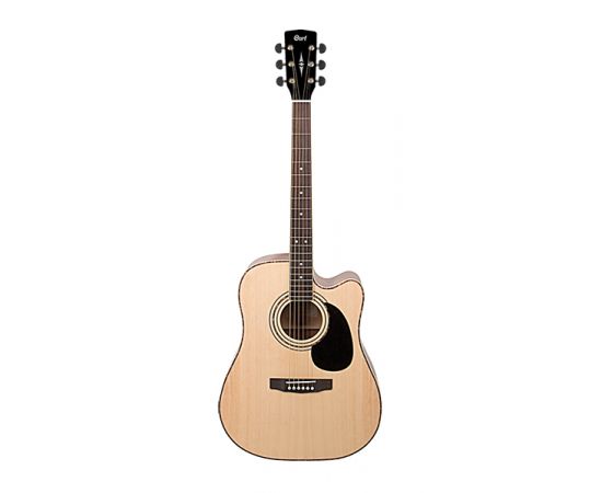 CORT AD880CE-NS Standard Series Электро-акустическая гитара, с вырезом, цвет натуральный