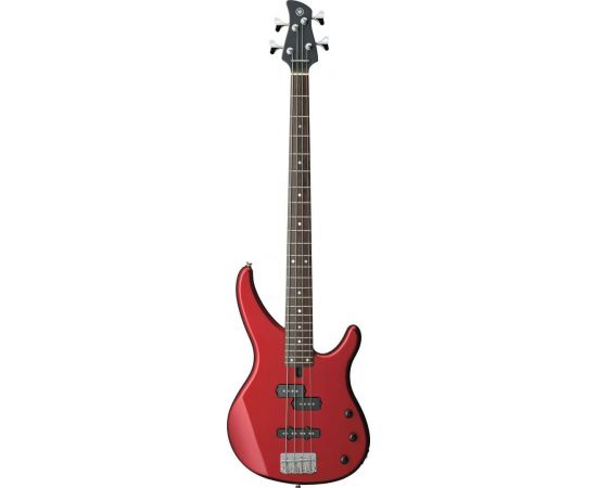 YAMAHA TRBX174 RED METALLIC бас-гитара, корпус - ольха, гриф - клен, накладка на гриф - палисандр, 24 лада, 2 звукоснимателя P/J-style, хромированные колки/бридж, цвет красный