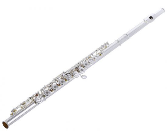 YAMAHA YFL-382H флейта с резонаторами, в линию, с коленом B, корпус из нейзильбера, серебряное покрытие
