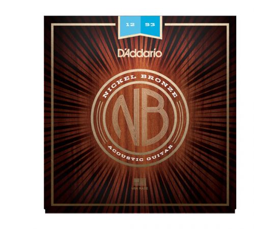 D'ADDARIO NB1253 Nickel Bronze Комплект струн для акустической гитары, Light, 12-53