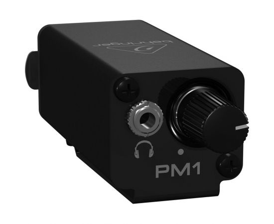 BEHRINGER PM1 регулятор громкости наушников пассивный для персонального мониторинга, крепление на пояс, вход XLR, выход TRS 3.5мм