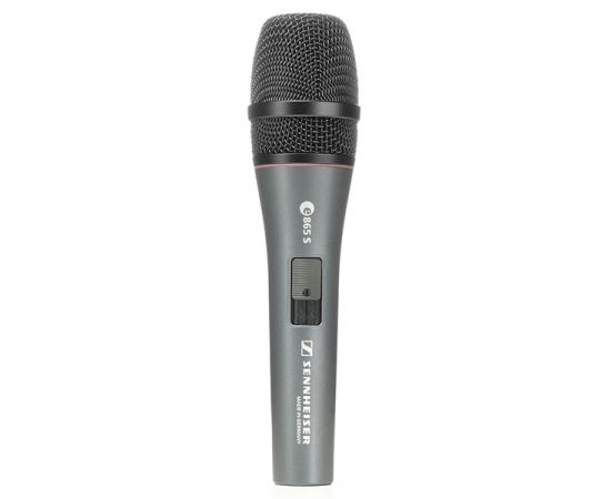 SENNHEISER E 865-S Конденсаторный вокальный микрофон с выкл., суперкардиоида, 20 - 20000 Гц, 350 Ом