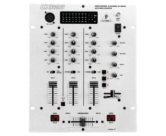 BEHRINGER DX626-EU Микшерный пульт для DJ 3-х канальный cо счётчиком темпа