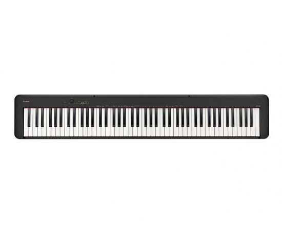 CASIO CDP-S110BK цифровое фортепиано, 88 клавиш, 64 полифония, 10 тембров, вес 10,5 кг