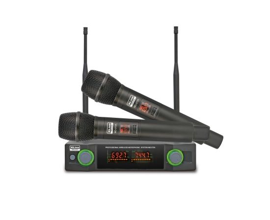 XLINE MD-272A Радиосистема двухканальная c двумя ручными передатчиками, 2 канала по 10 фикс. частот