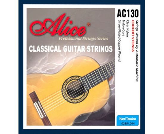 ALICE AC130-H Комплект струн для классической гитары, нейлон, посеребренная медь