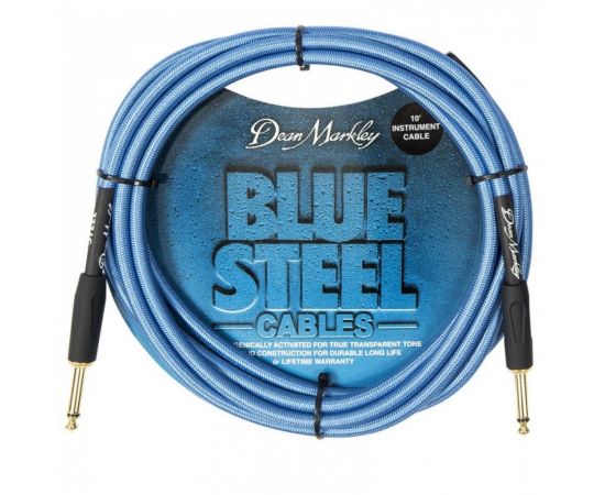 DEAN MARKLEY DMBSIN10S Blue Steel Кабель инструментальный, 3м, прямой