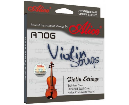 ALICE A706 Комплект струн для скрипки сталь/никель