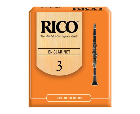 RICO RCA0130 Трости для кларнета Bb, размер 3.0, 1шт в индивидуальной упаковке