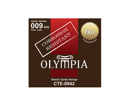 ​OLYMPIA CTE 1152 Струны для электрогитары, Coated Nickel Wound,11-52
