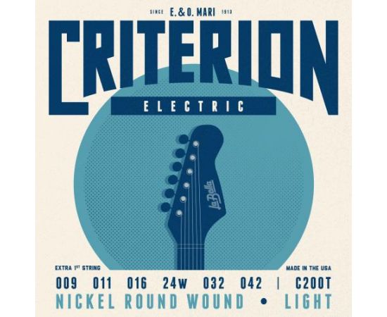 ​LA BELLA C200T Criterion Light Комплект струн для электро-гитары.