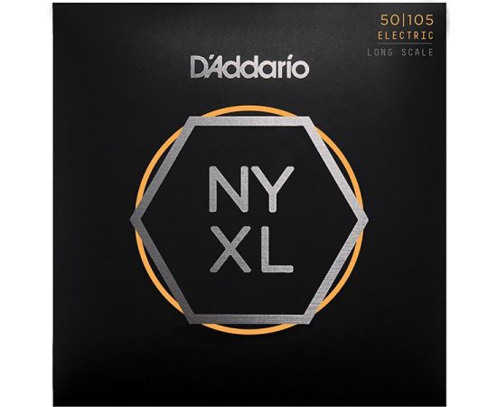 D'ADDARIO NYXL50105 NYXL Комплект струн для бас-гитары, Long Scale, Medium, 50-105