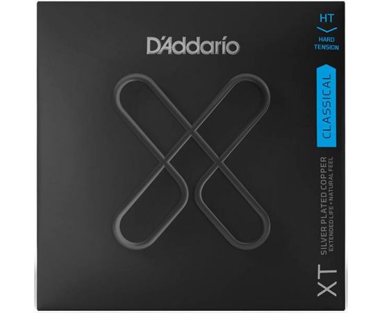 D'ADDARIO XTC46 Комплект струн для классической гитары, посеребр., сильное натяжение, с покрытием