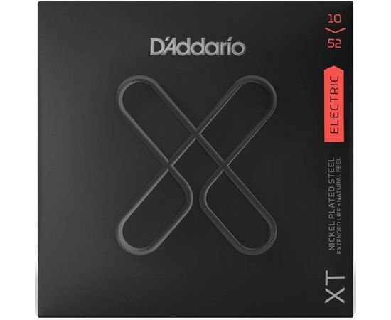 D'ADDARIO XTE1052 XT Комплект струн для электрогитары, никелированные, 10-52, с покрытием