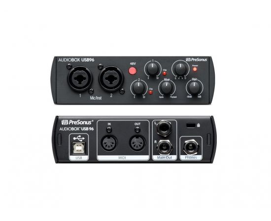 PRESONUS AudioBox USB 96 25TH аудио/MIDI интерфейс 2х2 для РС или МАС 24бит/96кГц, ПО Studio One Art