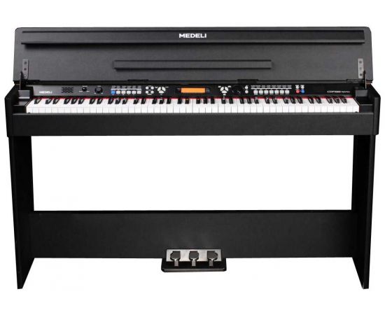 ​MEDELI CDP5200 Цифровое пианино 88кл, компактное, чёрное, Клавиатура: с молоточковой механикой,