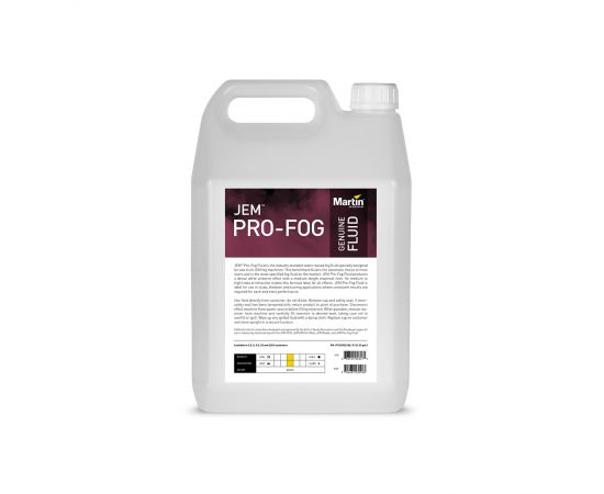 MARTIN JEM Pro-Fog 5L Жидкость для генератора легкого дыма медленного рассеивания, канистра 5 литров