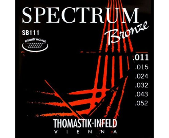 THOMASTIK SB111 Spectrum Bronze Комплект струн для акустической гитары, сталь/бронза, 011-052