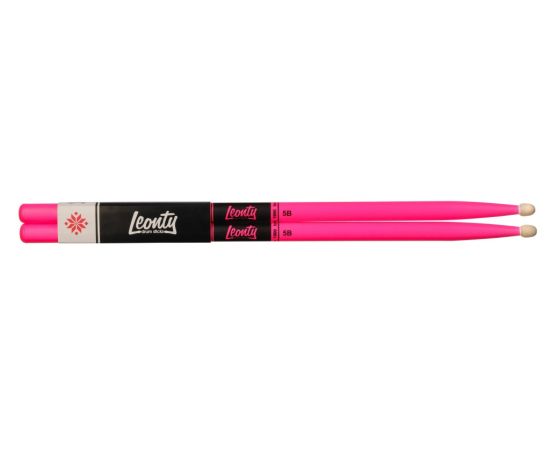 LEONTY LFP5B Fluorescent Pink 5B Барабанные палочки