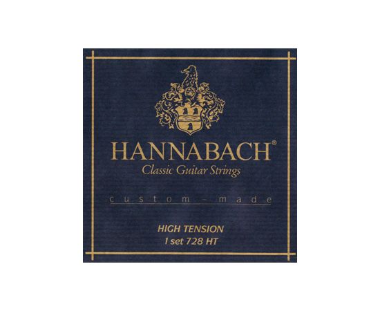 HANNABACH 728HT Custom Made Blue Комплект струн для классической гитары, сильное натяжение